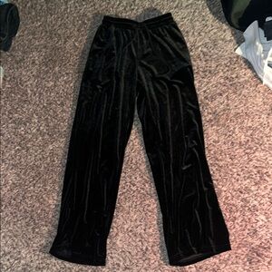 Women’s Black Velvet Pants